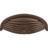 Top Knobs Ribbon & Reed Cup Pull 3" Center to Center