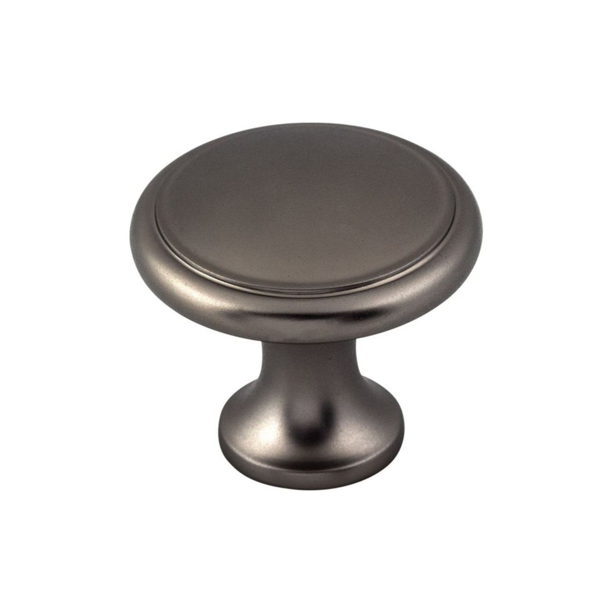 Top Knobs M2196 Ringed 1 1/8" Diameter Mushroom Knob Ash Gray