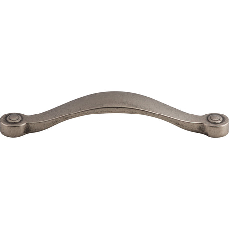 Top Knobs M1220 Saddle 5 1/16" Center to Center Bar Pull Pewter Antique