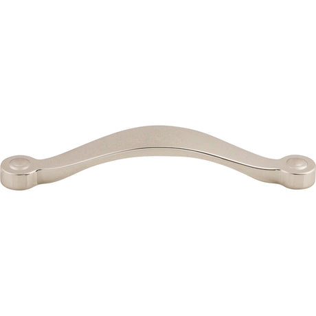 Top Knobs M1263 Saddle 5 1/16" Center to Center Bar Pull Polished Nickel