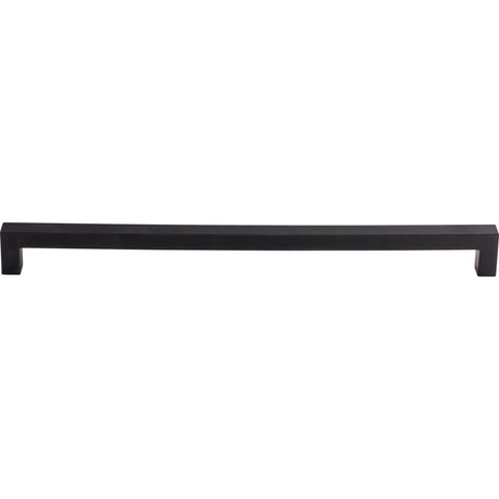 Top Knobs M1840 Square Bar 12" Center to Center Bar Pull Flat Black