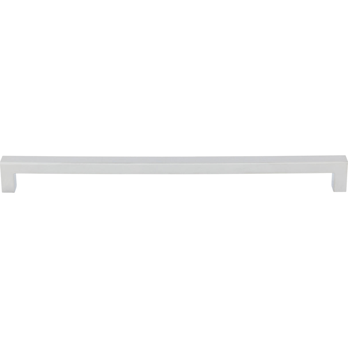 Top Knobs M1839 Square Bar 12" Center to Center Bar Pull Polished Chrome