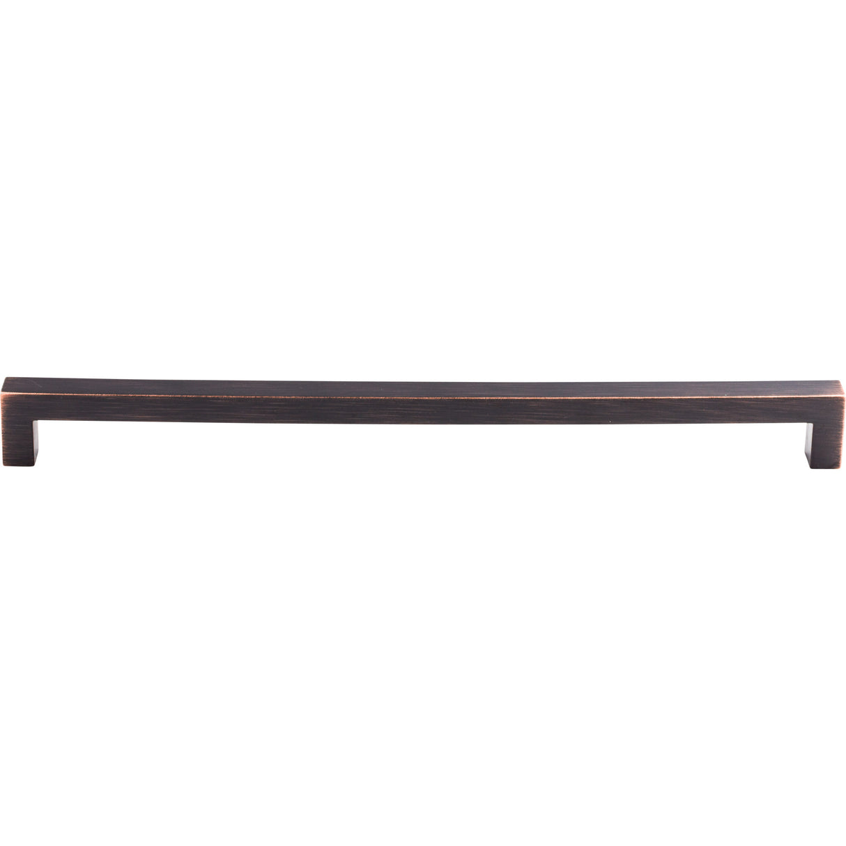 Top Knobs M1837 Square Bar 12" Center to Center Bar Pull Tuscan Bronze