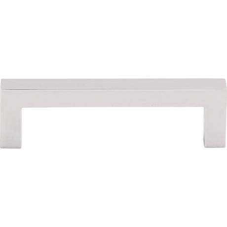 Top Knobs M1163 Square Bar 3 3/4" Center to Center Bar Pull Polished Chrome
