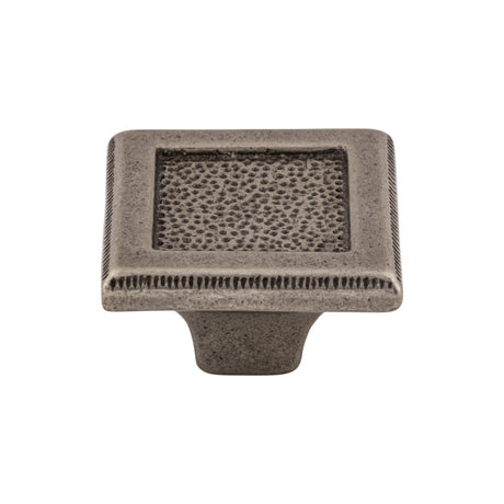 Top Knobs M1819 Square Inset 2" Length Square Knob Cast Iron