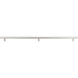 Top Knobs SS12 Solid Bar Cabinet Pull 3 posts - 2x18 1/8" Center to Center Stainless Steel