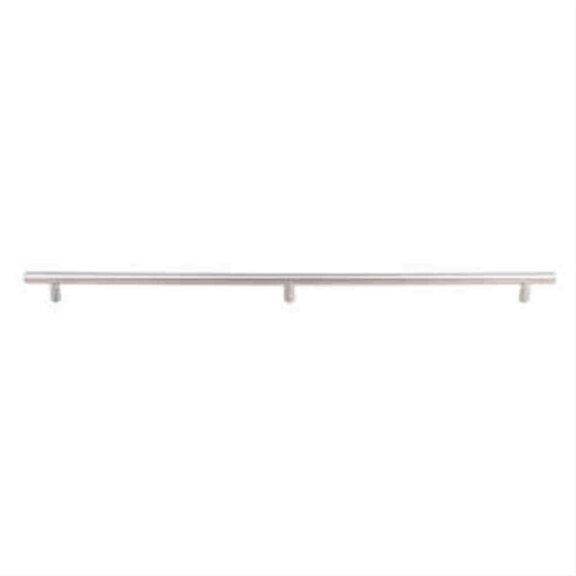 Top Knobs SS12 Solid Bar Cabinet Pull 3 posts - 2x18 1/8" Center to Center Stainless Steel