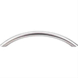 Top Knobs SS15 Solid Bowed Bar Cabinet Pull 5-1/16" Center to Center Stainless Steel