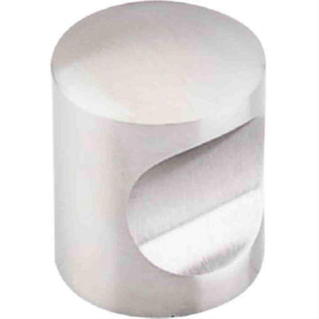 Top Knobs SS22 Indent Cabinet Knob 1" Stainless Steel