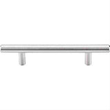 Top Knobs SS3 Solid Bar Cabinet Pull 3-3/4" Center to Center Stainless Steel