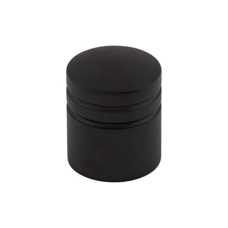 Top Knobs M584 Stacked 1" Diameter Round Knob Flat Black