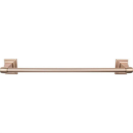 Top Knobs STK6BB STK6 Stratton Bath Towel Bar 18 Inch Single Brushed Bronze