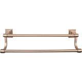 Top Knobs STK7BB TOP BATH (R) Stratton Bath Double 20" Wall Mounted Towel Bar Brushed Bronze