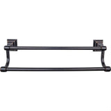 Top Knobs STK7TB STK7 Stratton Bath Towel Bar 18 Inch Double Tuscan Bronze