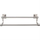 Top Knobs STK9BSN STK9 Stratton Bath Towel Bar 24 Inch Double Brushed Satin Nickel