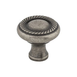 Top Knobs Swirl Cut 1 1/4" Diameter Mushroom Cabinet Knob