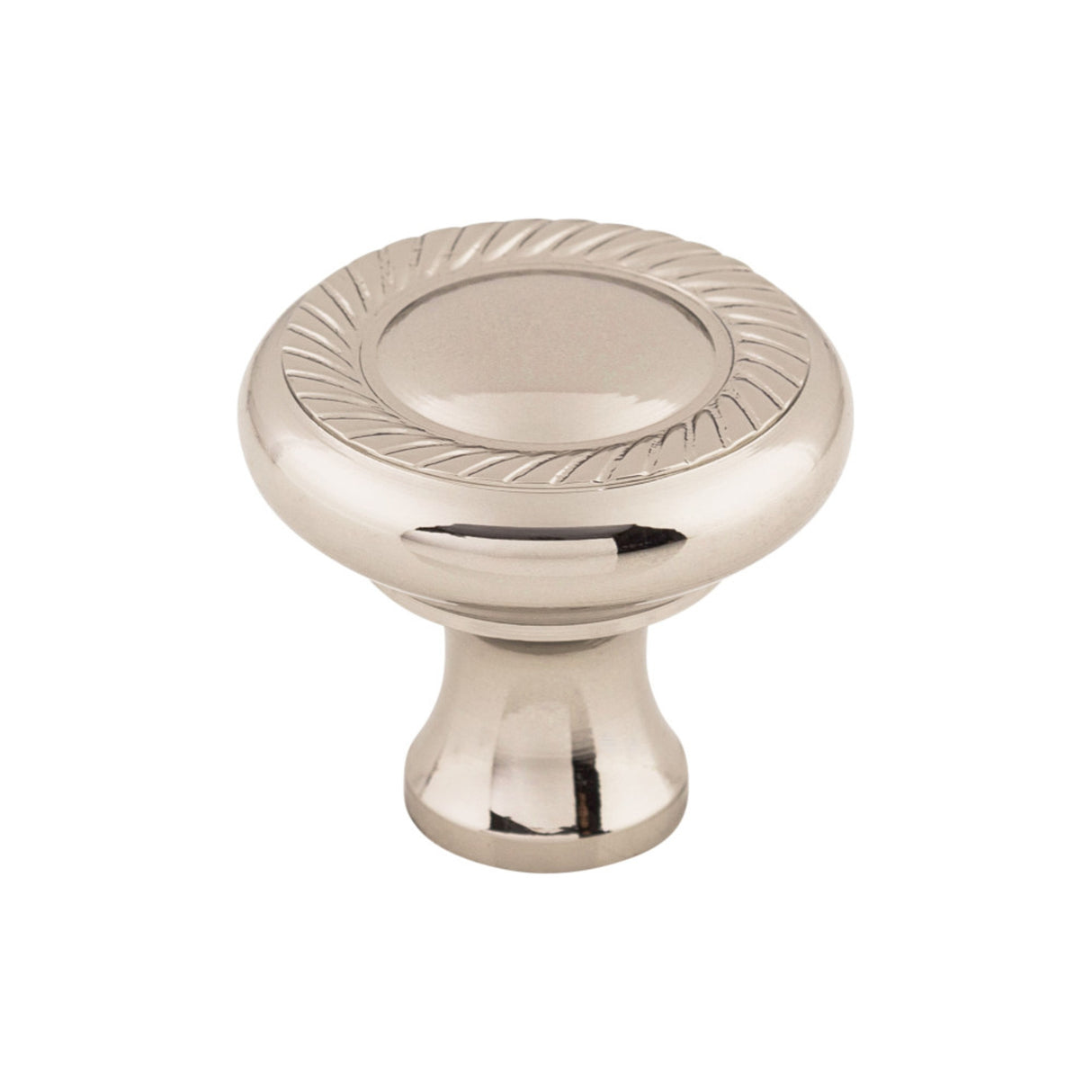 Top Knobs Swirl Cut 1 1/4" Diameter Mushroom Cabinet Knob