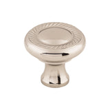 Top Knobs Swirl Cut 1 1/4" Diameter Mushroom Cabinet Knob