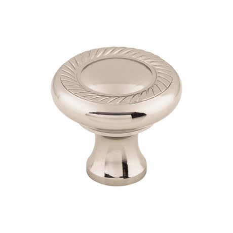 Top Knobs M1585 Swirl Cut 1 1/4" Diameter Round Knob Polished Nickel