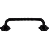 Top Knobs Thin Twist D Cabinet Pull 3-15/16" Center to Center w/Backplate