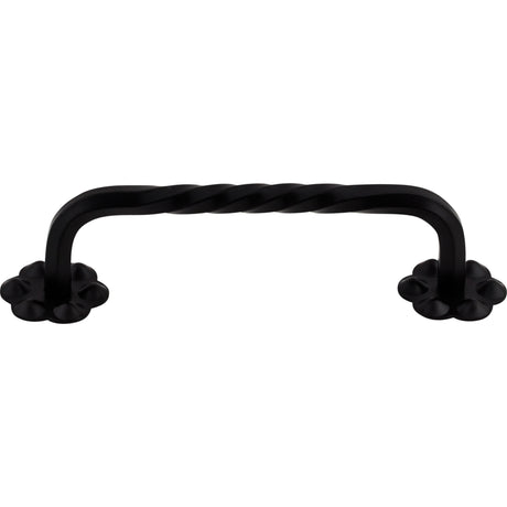 Top Knobs M650 Thin Twist 3 15/16" Center to Center Bar Pull Patina Black
