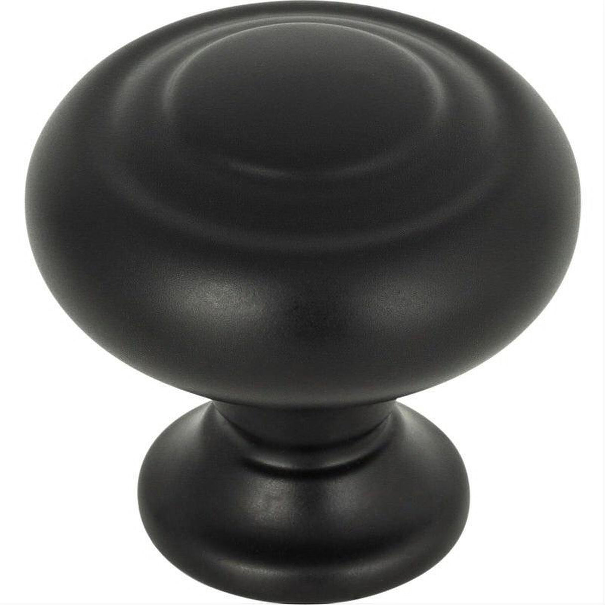 Top Knobs TK1000BLK TK1000 Kent 1 1/4" Diameter Mushroom Cabinet Knob Flat Black
