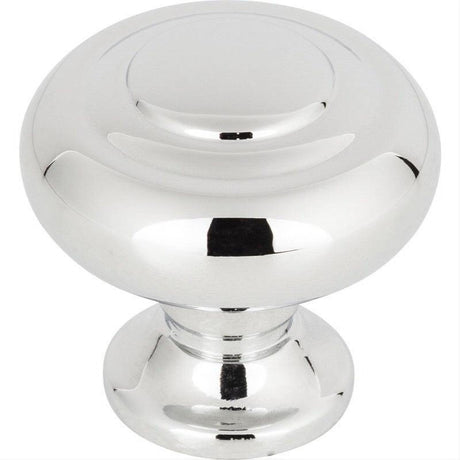 Top Knobs TK1000PC TK1000 Kent 1 1/4" Diameter Mushroom Cabinet Knob Polished Chrome