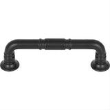 Top Knobs TK1002BLK TK1002 Kent 3 3/4" Center to Center Bar Pull Flat Black