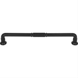 Top Knobs TK1008BLK TK1008 Kent 12" Center to Center Cabinet Pull / Appliance Pull Flat Black