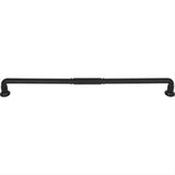 Top Knobs TK1009BLK TK1009 Kent 18" Center to Center Cabinet Pull / Appliance Pull Flat Black