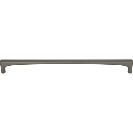 Top Knobs TK1017AG Riverside 12" Center to Center Bar Pull Ash Gray