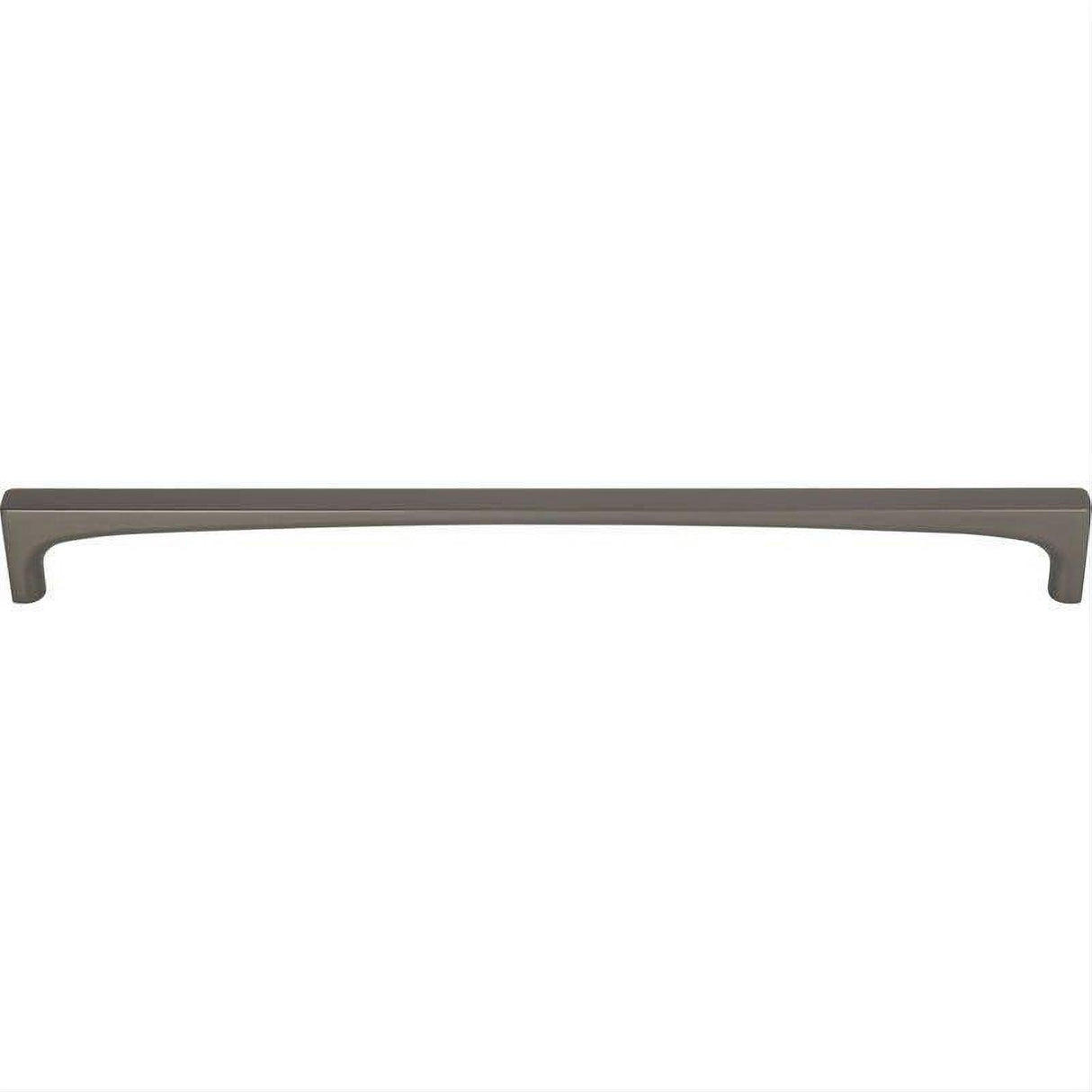 Top Knobs TK1017AG TK1017 Riverside 12" Center to Center Bar Pull Ash Gray