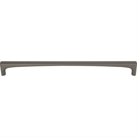 Top Knobs TK1017AG TK1017 Riverside 12" Center to Center Bar Pull Ash Gray