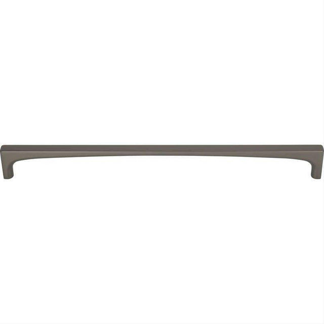 Top Knobs TK1017AG TK1017 Riverside 12" Center to Center Bar Pull Ash Gray