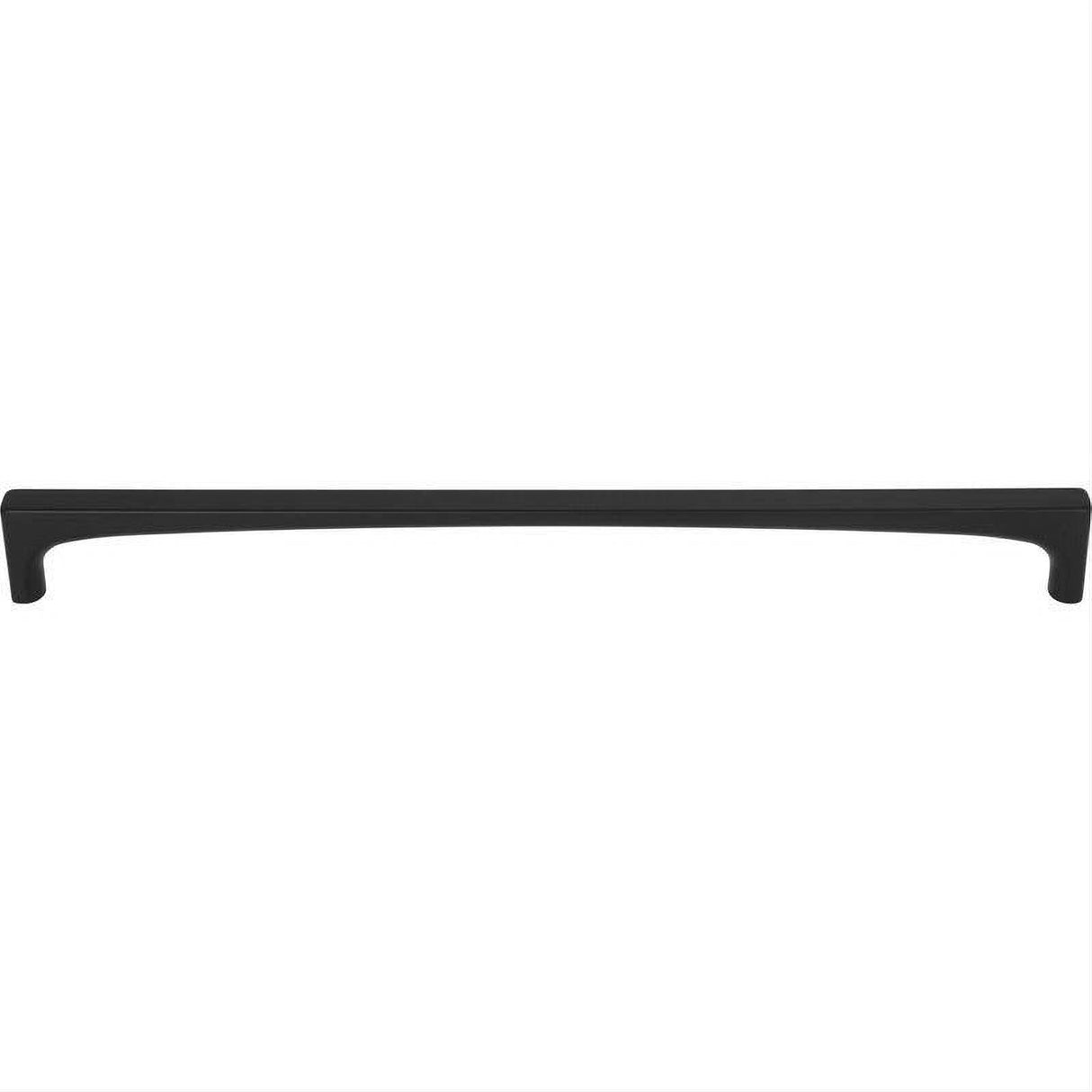 Top Knobs TK1017BLK TK1017 Riverside 12" Center to Center Bar Pull Flat Black