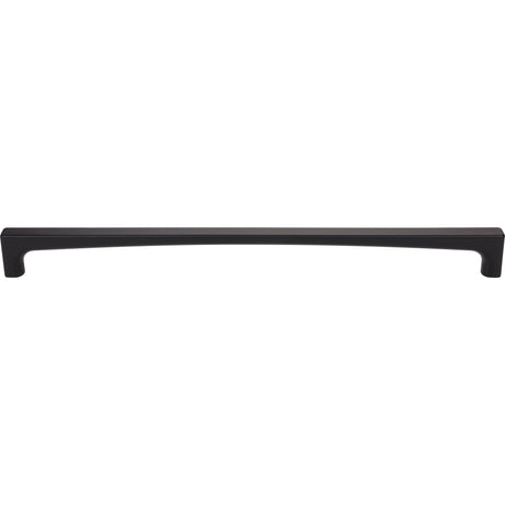 Top Knobs TK1019BLK Riverside 18" Center to Center Appliance Pull Flat Black