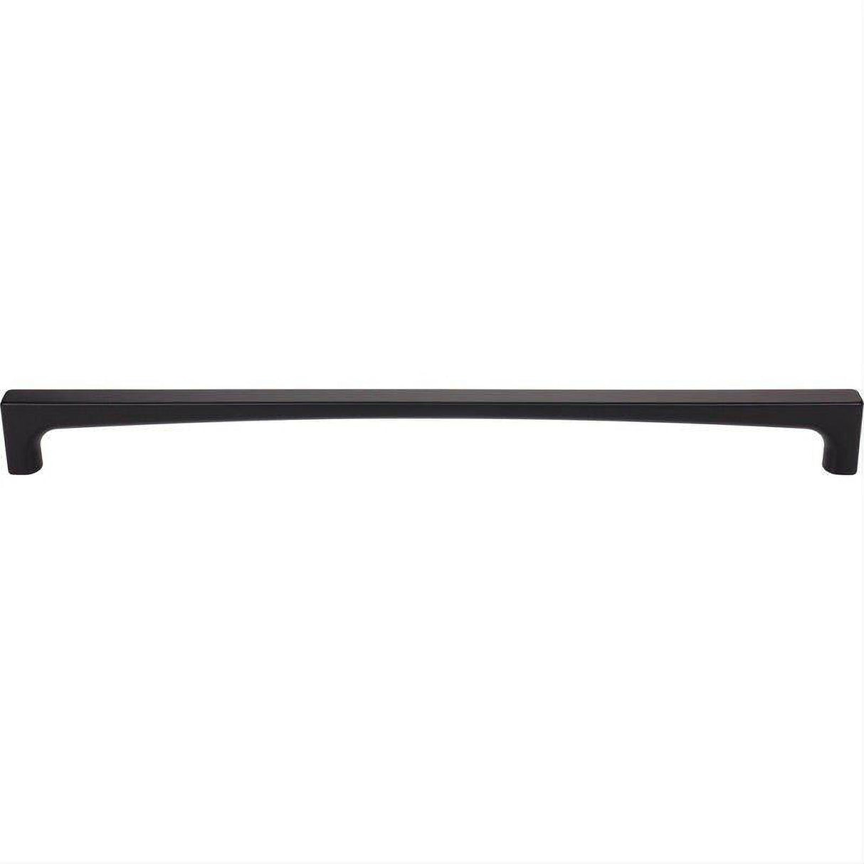 Top Knobs TK1019BLK TK1019 Riverside 18" Center to Center Cabinet Pull / Appliance Pull Flat Black