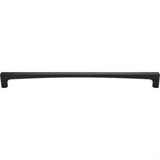 Top Knobs TK1019BLK TK1019 Riverside 18" Center to Center Cabinet Pull / Appliance Pull Flat Black