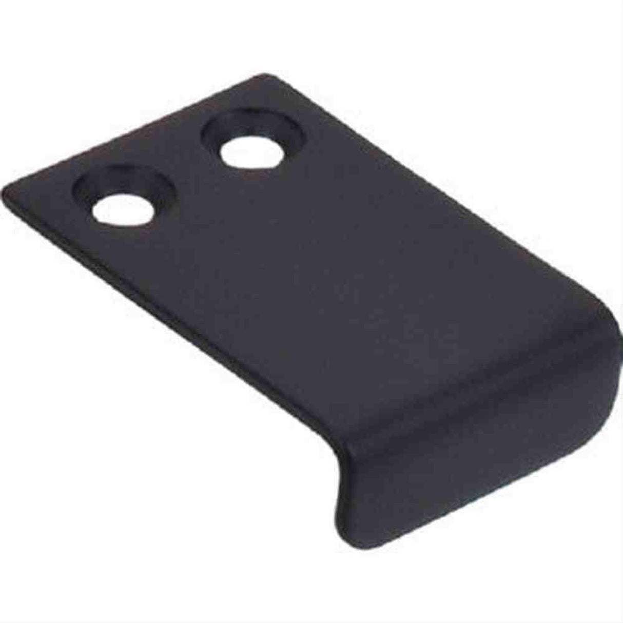 Top Knobs TK101BLK TK101 Tab Cabinet Pull 1" Flat Black