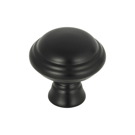Top Knobs TK1020BLK Henderson 1-1/4" Diameter Mushroom Knob Flat Black