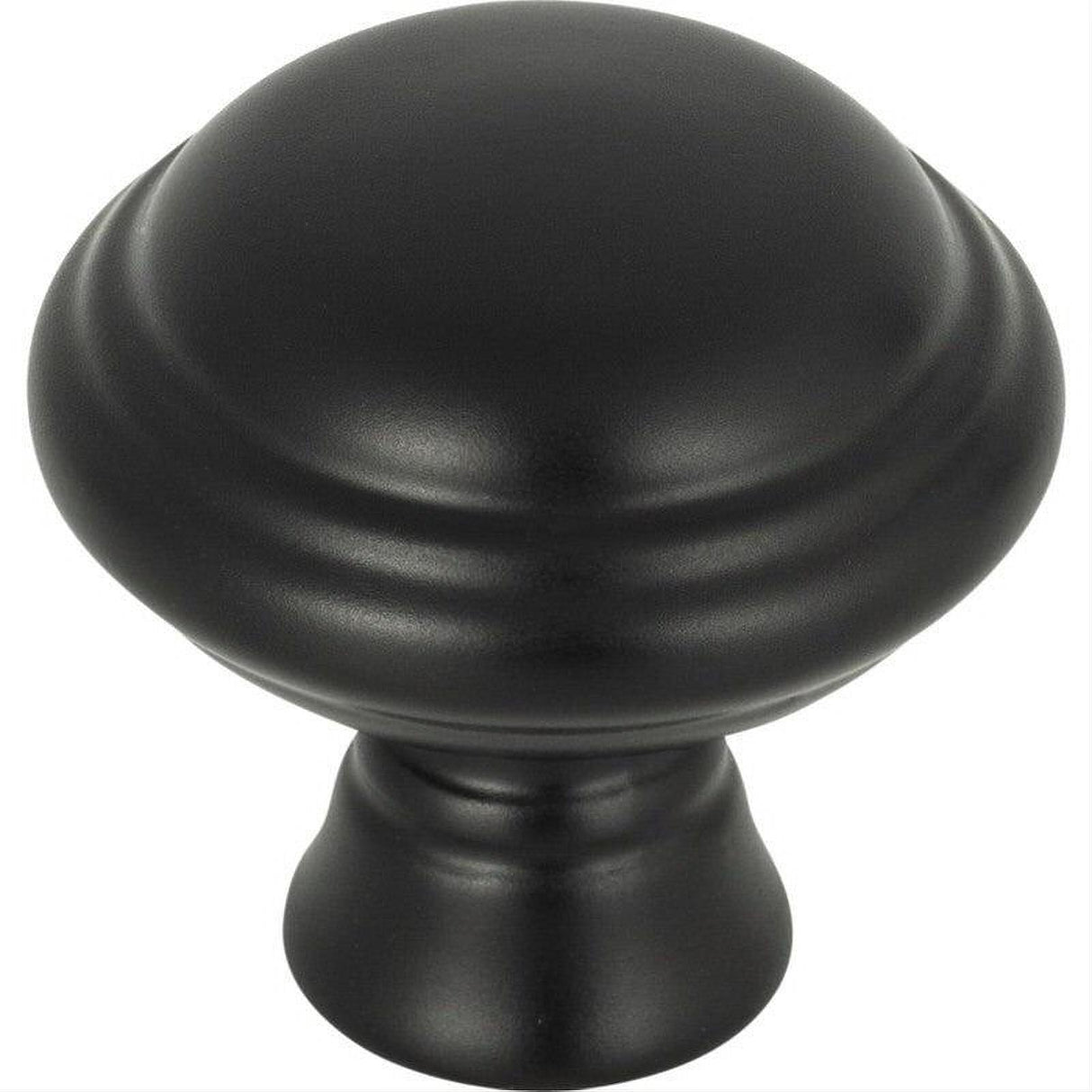 Top Knobs TK1020BLK TK1020 Henderson 1 1/4" Diameter Mushroom Cabinet Knob Flat Black