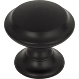 Top Knobs TK1050BLK TK1050 Barrow 1 1/4" Diameter Mushroom Cabinet Knob Flat Black