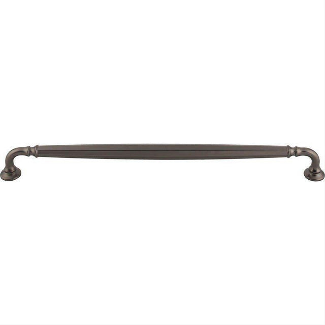 Top Knobs TK1056AG TK1056 Barrow 12" Center to Center Bar Pull Ash Gray