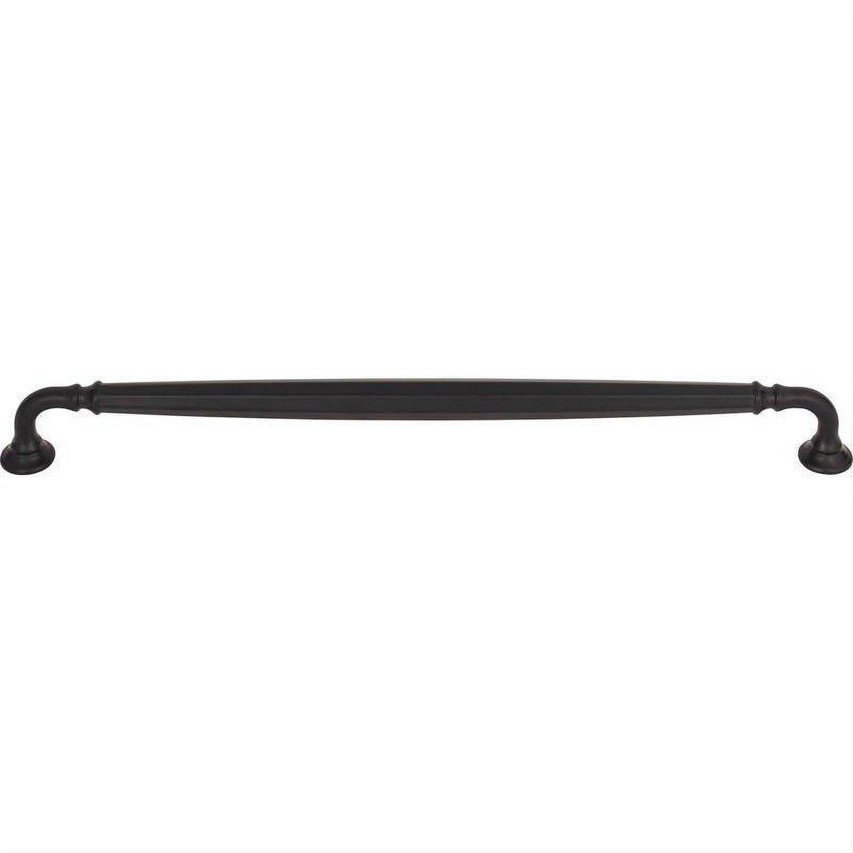 Top Knobs TK1056BLK TK1056 Barrow 12" Center to Center Bar Pull Flat Black