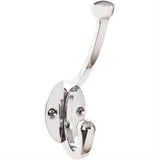Top Knobs TK1064PC TK1064 Bergen Hook 5-9/16 Inch Polished Chrome