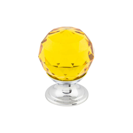 Top Knobs TK111 Amber Crystal 1-1/8" Cabinet Knob