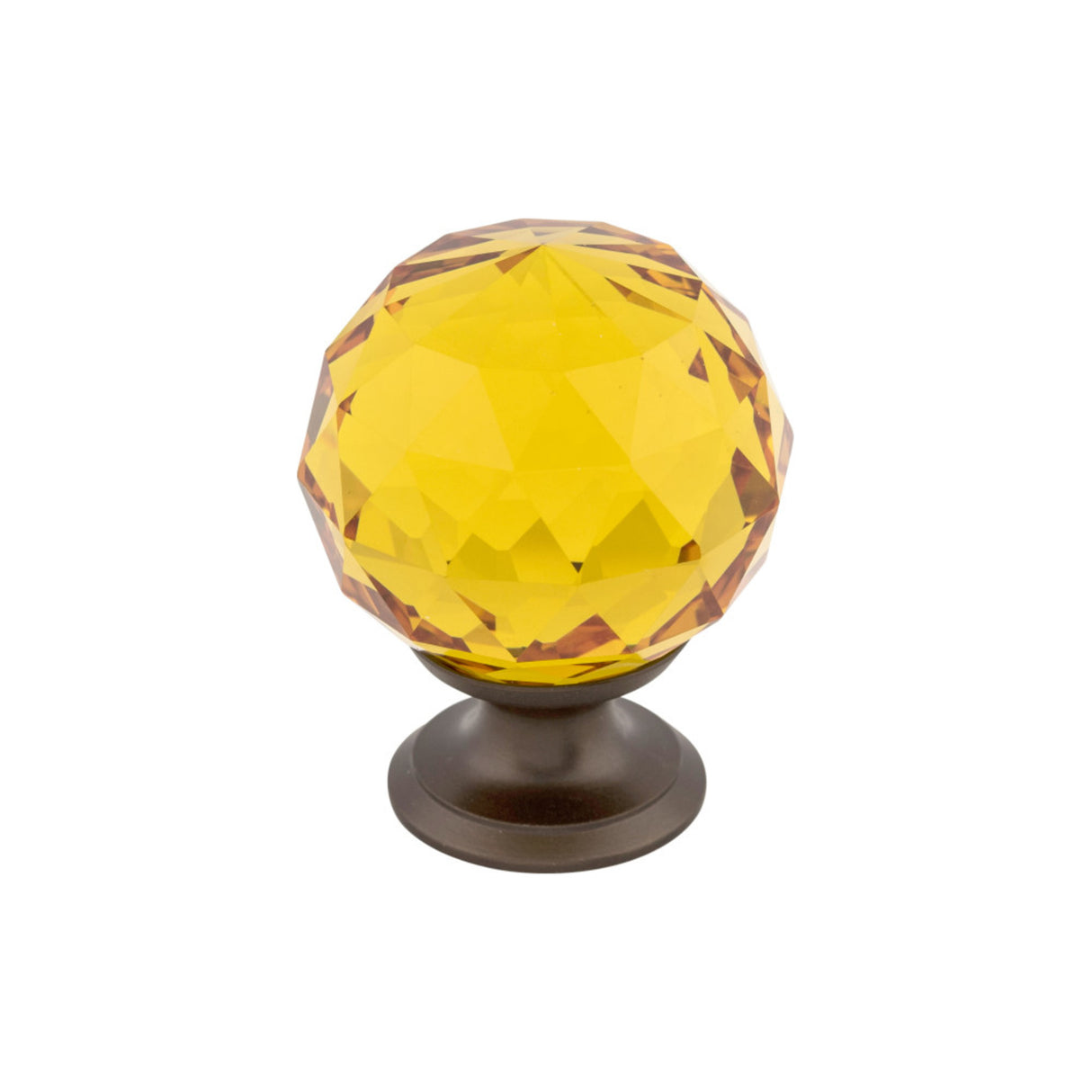 Top Knobs TK112 Amber Crystal 1-3/8" Cabinet Knob