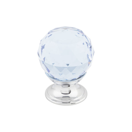 Top Knobs TK113 Light Blue Crystal Cabinet Knob 1-1/8"