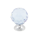 Top Knobs TK114 Light Blue Crystal Cabinet Knob 1-3/8"