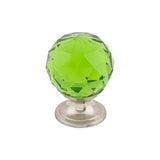 Top Knobs TK119 Green Crystal Cabinet Knob 1-1/8"
